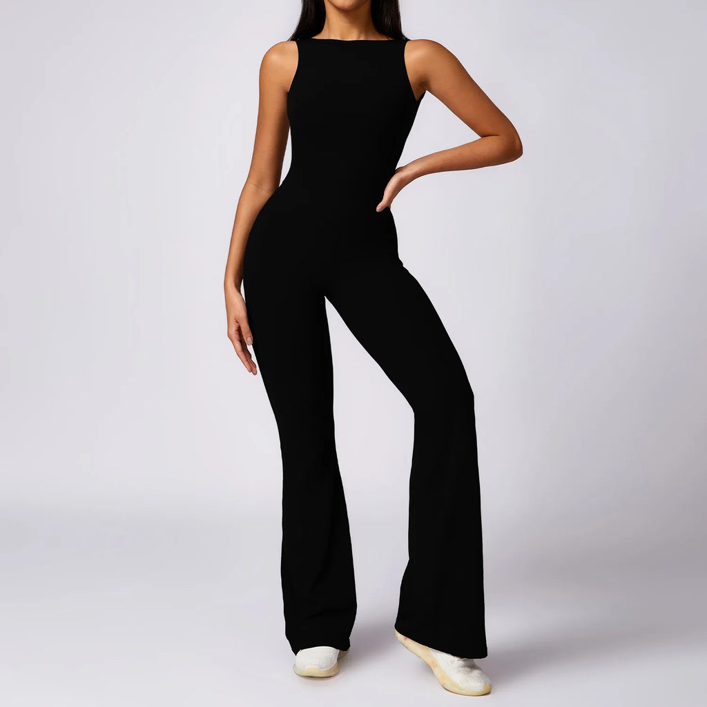 Women's One-Piece Training Jumpsuit - Yoga Sportswear