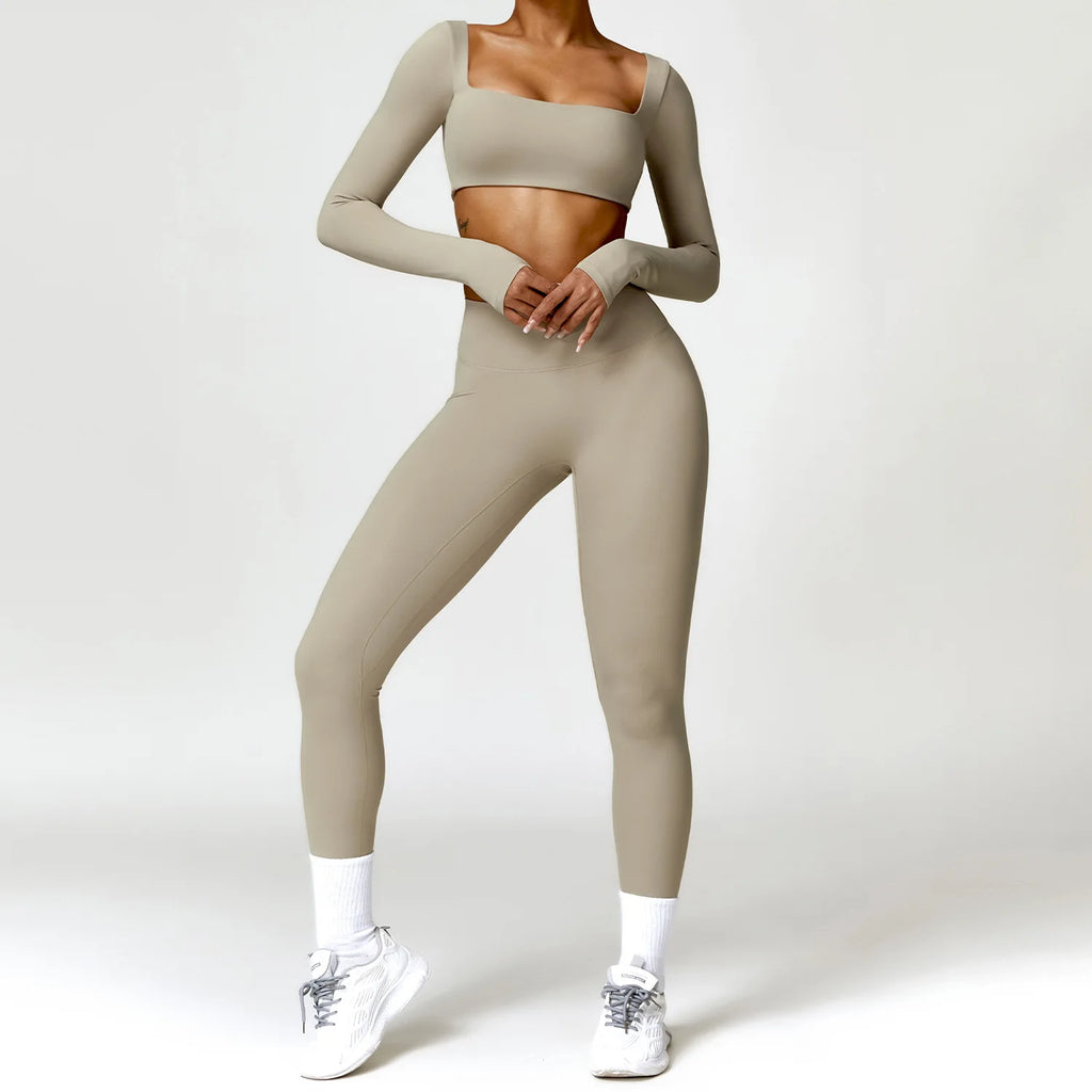 Women's 2-Piece Yoga Tracksuit - Workout Sportswear Set