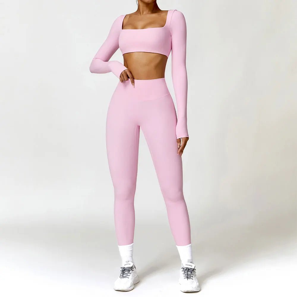 Women's 2-Piece Yoga Tracksuit - Workout Sportswear Set