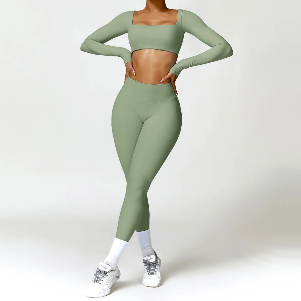 Women's 2-Piece Yoga Tracksuit - Workout Sportswear Set
