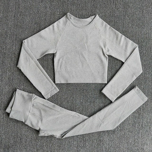 Women's 3-Piece Yoga Set - Sports Bra, Top & Leggings Workout Set