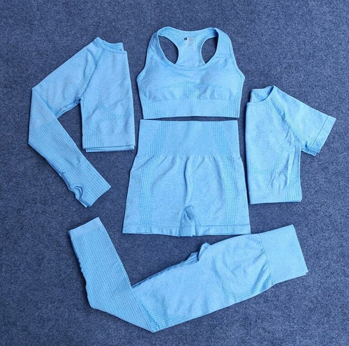 Women's 5-Piece Seamless Yoga Set - Complete Workout Collection