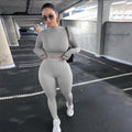 Women's 2-Piece Skinny Tracksuit - Casual Sportswear Set
