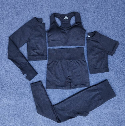 Women's 5-Piece Seamless Yoga Set - Complete Workout Collection