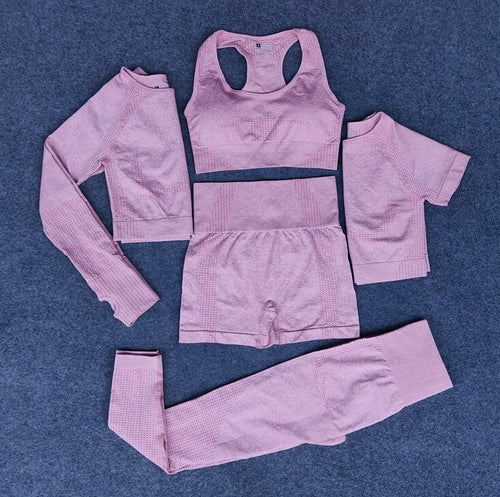 Women's 5-Piece Seamless Yoga Set - Complete Workout Collection